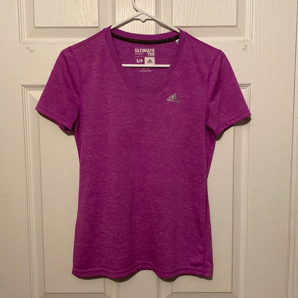 Womens adidas v neck shirt size small